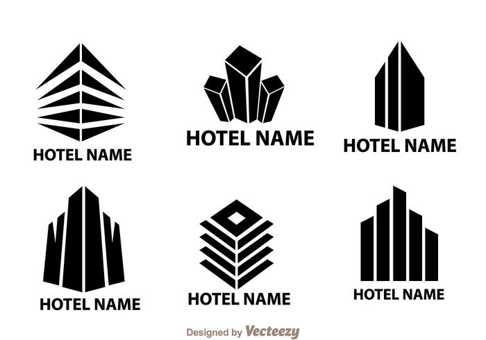 Stora hotelllogo vektorer