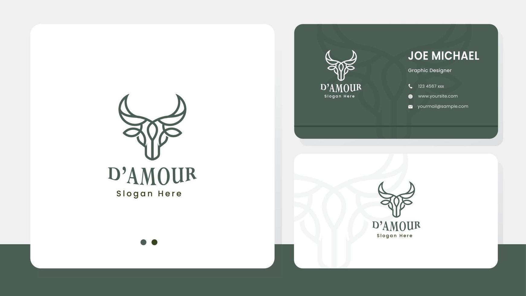 d'amour-Fleisch-Logo-Paket vektor