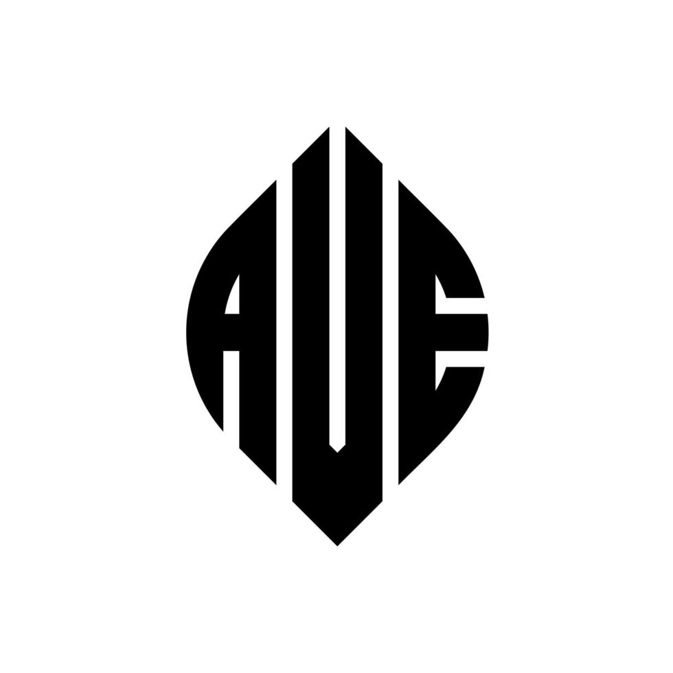 Ave-Kreis-Buchstaben-Logo-Design mit Kreis- und Ellipsenform. ave ellipsenbuchstaben mit typografischem stil. Die drei Initialen bilden ein Kreislogo. Ave-Kreis-Emblem abstrakter Monogramm-Buchstaben-Markenvektor. vektor