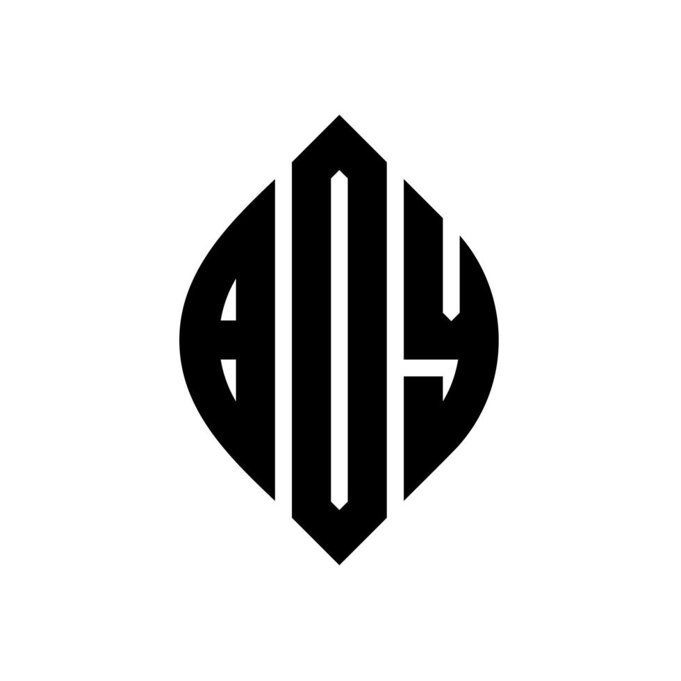 Boy Circle Letter Logo Design mit Kreis- und Ellipsenform. junge ellipsenbuchstaben mit typografischem stil. Die drei Initialen bilden ein Kreislogo. Junge Kreis Emblem abstrakter Monogramm Buchstabe Mark Vektor. vektor