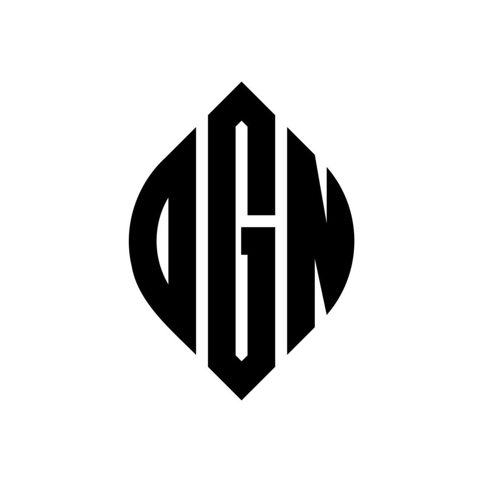 dgn-Kreisbuchstaben-Logo-Design mit Kreis- und Ellipsenform. dgn-ellipsenbuchstaben mit typografischem stil. Die drei Initialen bilden ein Kreislogo. dgn-Kreis-Emblem abstrakter Monogramm-Buchstaben-Markierungsvektor. vektor