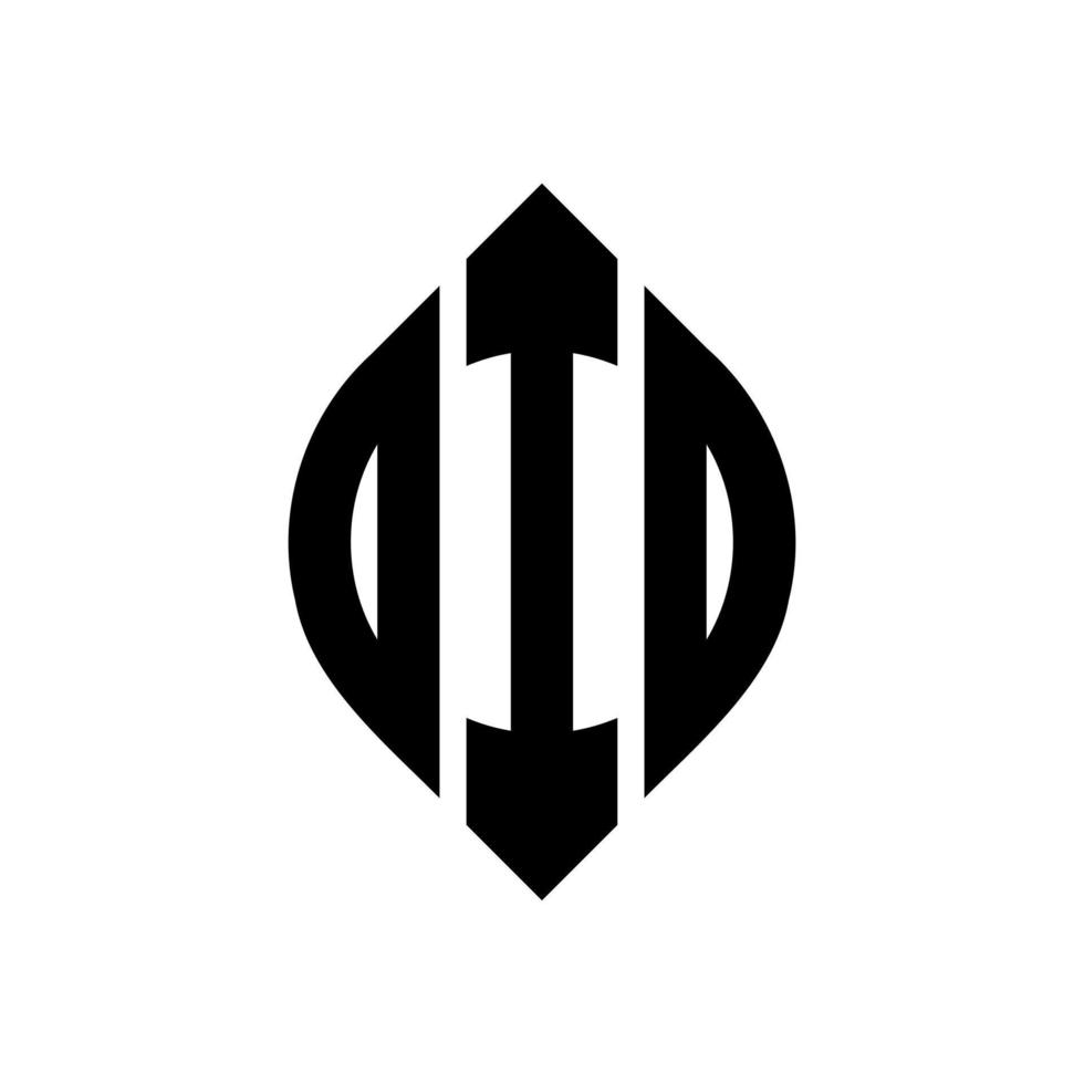 designade cirkelbokstavslogotyp med cirkel- och ellipsform. gjorde ellipsbokstäver med typografisk stil. de tre initialerna bildar en cirkellogotyp. gjorde cirkel emblem abstrakt monogram bokstav märke vektor. vektor