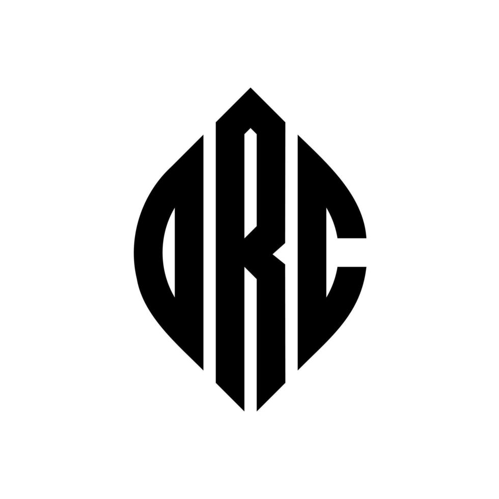 drc-Kreisbuchstaben-Logo-Design mit Kreis- und Ellipsenform. drc ellipsenbuchstaben mit typografischem stil. Die drei Initialen bilden ein Kreislogo. DRK-Kreis-Emblem abstrakter Monogramm-Buchstaben-Markenvektor. vektor