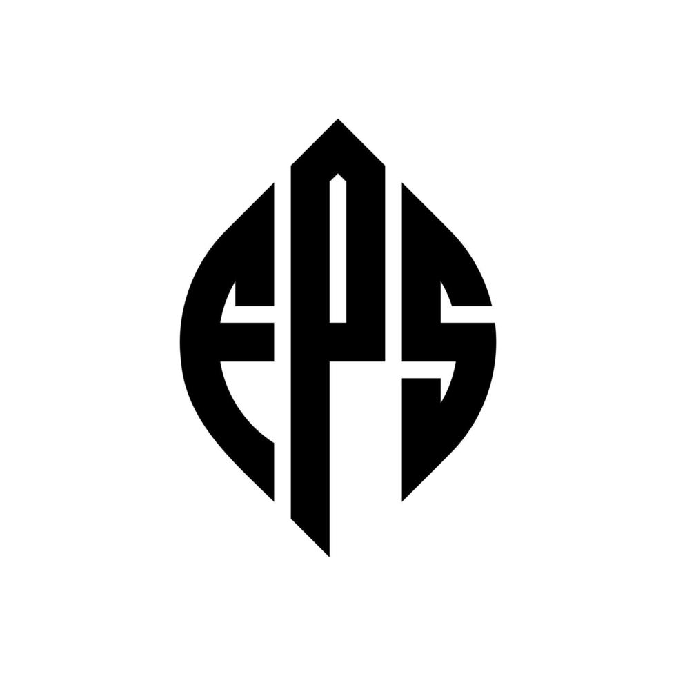 fos-Kreis-Buchstaben-Logo-Design mit Kreis- und Ellipsenform. fos Ellipsenbuchstaben mit typografischem Stil. Die drei Initialen bilden ein Kreislogo. fos Kreisemblem abstrakter Monogramm-Buchstabenmarkierungsvektor. vektor