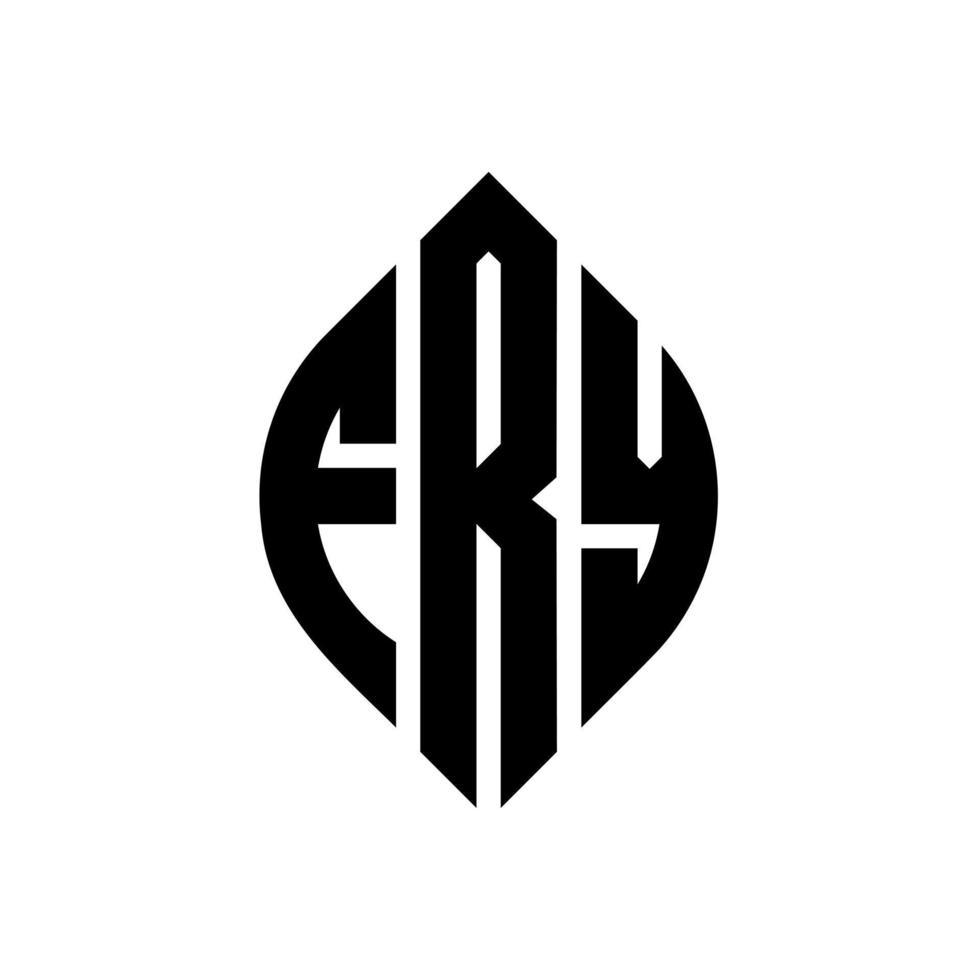 Bratkreis-Buchstaben-Logo-Design mit Kreis- und Ellipsenform. Braten Sie Ellipsenbuchstaben mit typografischem Stil. Die drei Initialen bilden ein Kreislogo. Bratenkreisemblem abstrakter Monogramm-Buchstabenmarkierungsvektor. vektor