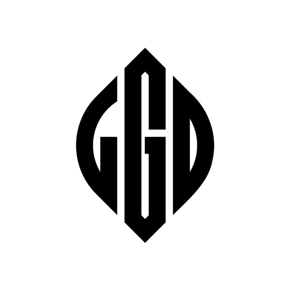 lgo-Kreisbuchstaben-Logo-Design mit Kreis- und Ellipsenform. lgo ellipsenbuchstaben mit typografischem stil. Die drei Initialen bilden ein Kreislogo. lgo-Kreis-Emblem abstrakter Monogramm-Buchstaben-Markenvektor. vektor