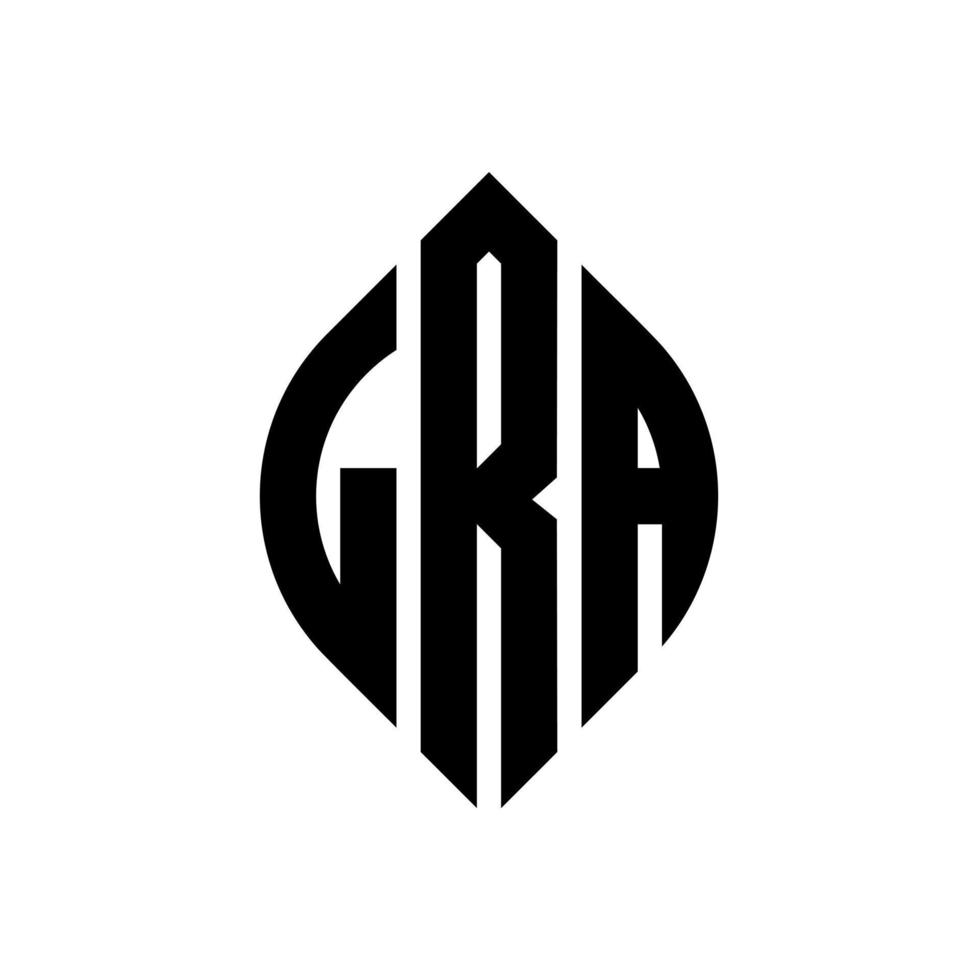 lra-Kreis-Buchstaben-Logo-Design mit Kreis- und Ellipsenform. lra ellipsenbuchstaben mit typografischem stil. Die drei Initialen bilden ein Kreislogo. lra-Kreis-Emblem abstrakter Monogramm-Buchstaben-Markierungsvektor. vektor