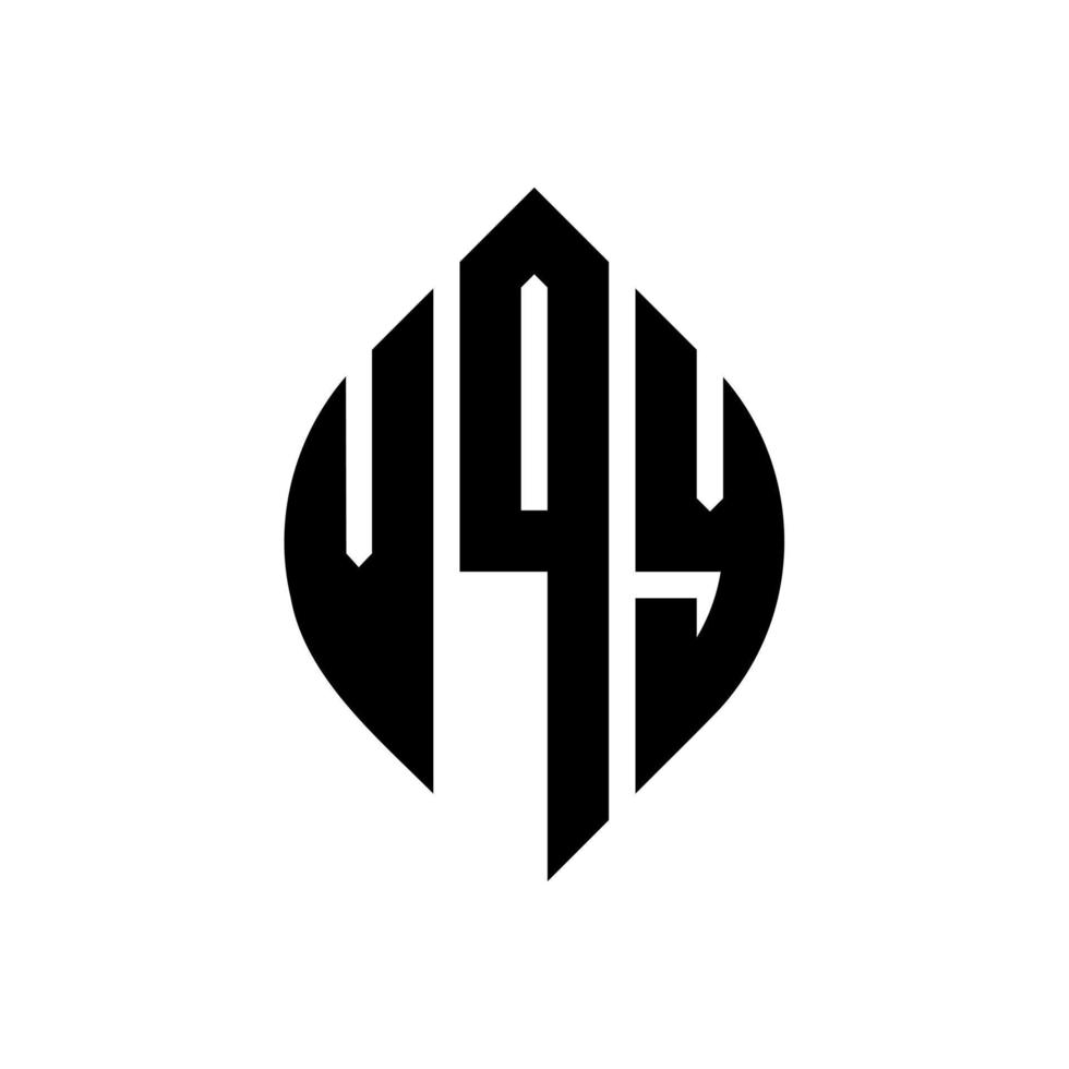 vqy-Kreis-Buchstaben-Logo-Design mit Kreis- und Ellipsenform. vqy Ellipsenbuchstaben mit typografischem Stil. Die drei Initialen bilden ein Kreislogo. vqy Kreisemblem abstrakter Monogramm-Buchstabenmarkierungsvektor. vektor