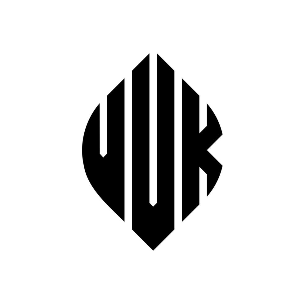 vvk-Kreisbuchstaben-Logo-Design mit Kreis- und Ellipsenform. vvk Ellipsenbuchstaben mit typografischem Stil. Die drei Initialen bilden ein Kreislogo. vvk-Kreis-Emblem abstrakter Monogramm-Buchstaben-Markierungsvektor. vektor