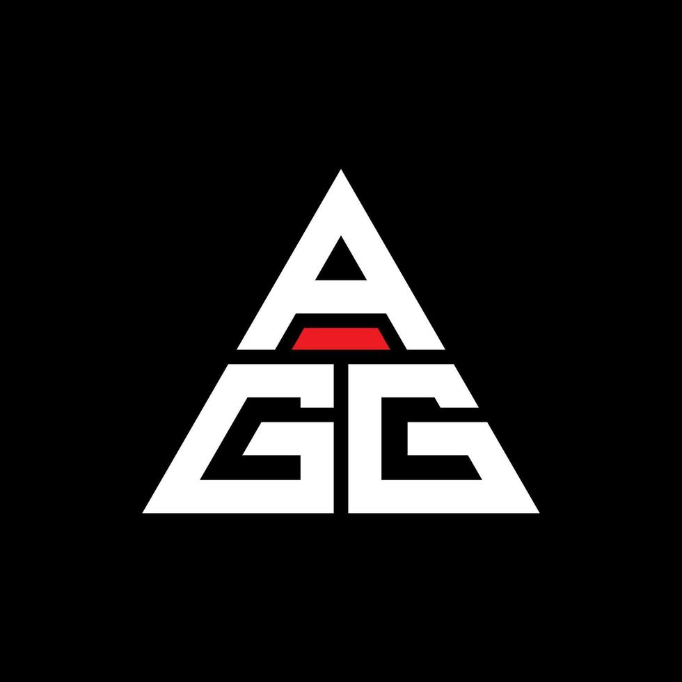 agg Dreiecksbuchstabe-Logo-Design mit Dreiecksform. Agg-Dreieck-Logo-Design-Monogramm. agg dreieck vektor logo vorlage mit roter farbe. agg dreieckiges logo einfaches, elegantes und luxuriöses logo.