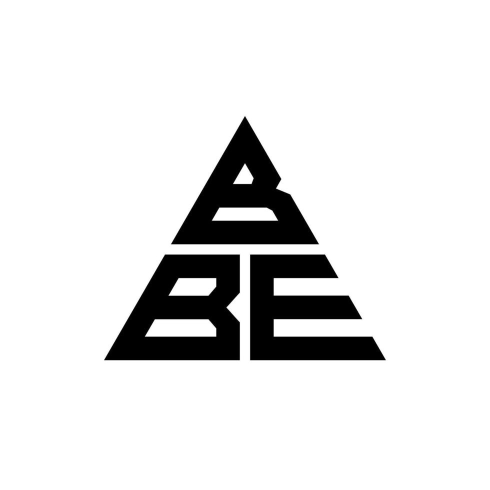 bbe-Dreieck-Buchstaben-Logo-Design mit Dreiecksform. bbe-Dreieck-Logo-Design-Monogramm. BBE-Dreieck-Vektor-Logo-Vorlage mit roter Farbe. bbe dreieckiges Logo einfaches, elegantes und luxuriöses Logo. vektor