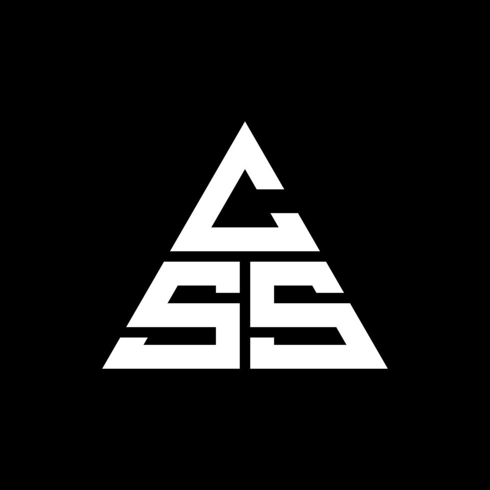CSS-Dreieck-Buchstaben-Logo-Design mit Dreiecksform. CSS-Dreieck-Logo-Design-Monogramm. CSS-Dreieck-Vektor-Logo-Vorlage mit roter Farbe. css dreieckiges Logo einfaches, elegantes und luxuriöses Logo. vektor