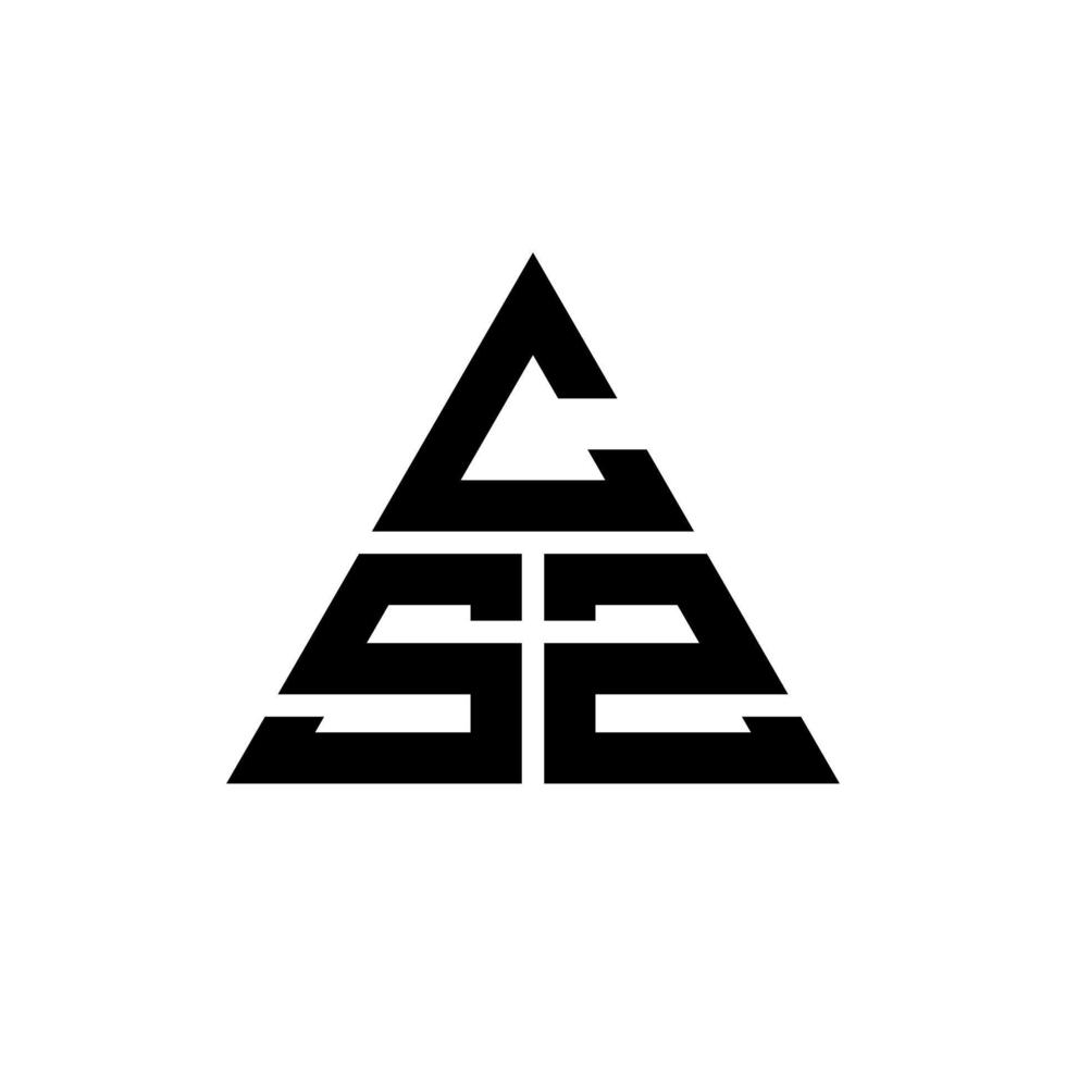 csz triangel bokstavslogotypdesign med triangelform. csz triangel logotyp design monogram. csz triangel vektor logotyp mall med röd färg. csz triangulär logotyp enkel, elegant och lyxig logotyp.