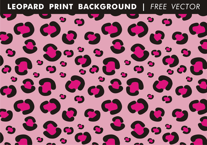 Girly Leopard Print Bakgrund Gratis Vector