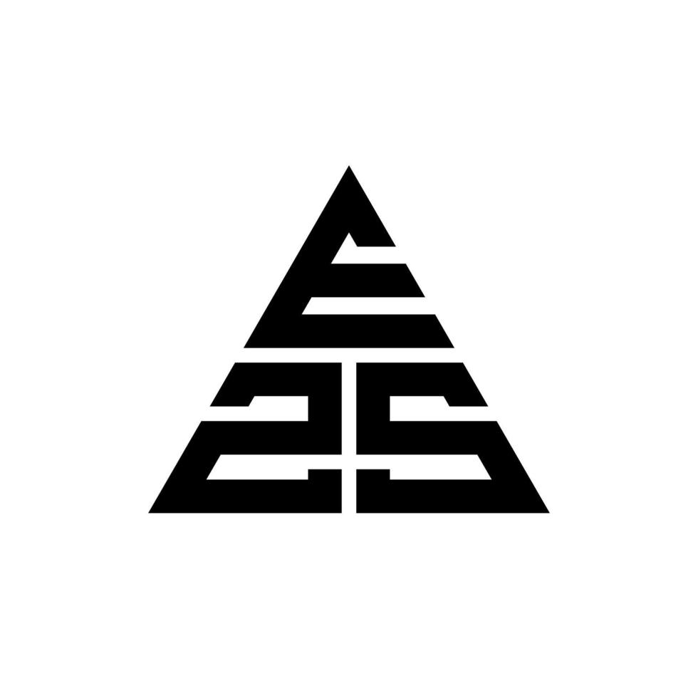 ezs Dreiecksbuchstaben-Logo-Design mit Dreiecksform. ezs-Dreieck-Logo-Design-Monogramm. ezs-Dreieck-Vektor-Logo-Vorlage mit roter Farbe. ezs dreieckiges Logo einfaches, elegantes und luxuriöses Logo. vektor
