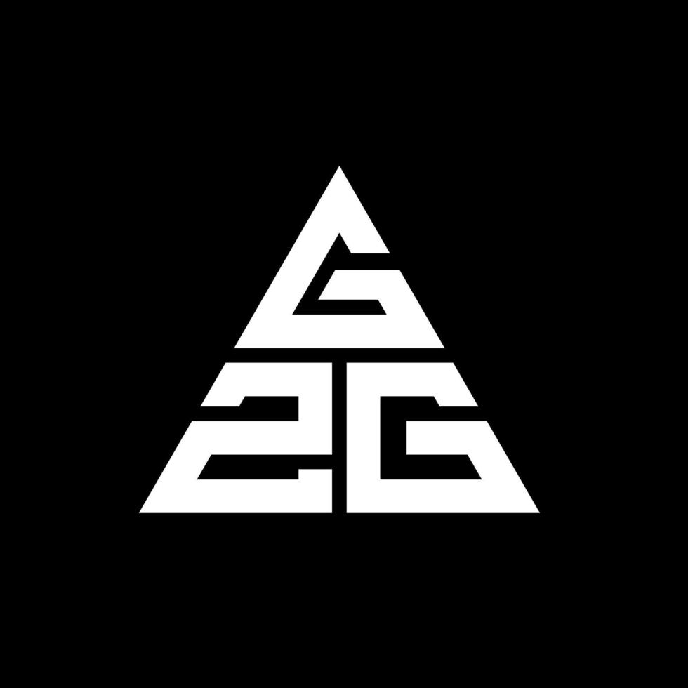 gzg-Dreieck-Buchstaben-Logo-Design mit Dreiecksform. Gzg-Dreieck-Logo-Design-Monogramm. gzg-Dreieck-Vektor-Logo-Vorlage mit roter Farbe. gzg dreieckiges Logo einfaches, elegantes und luxuriöses Logo. vektor