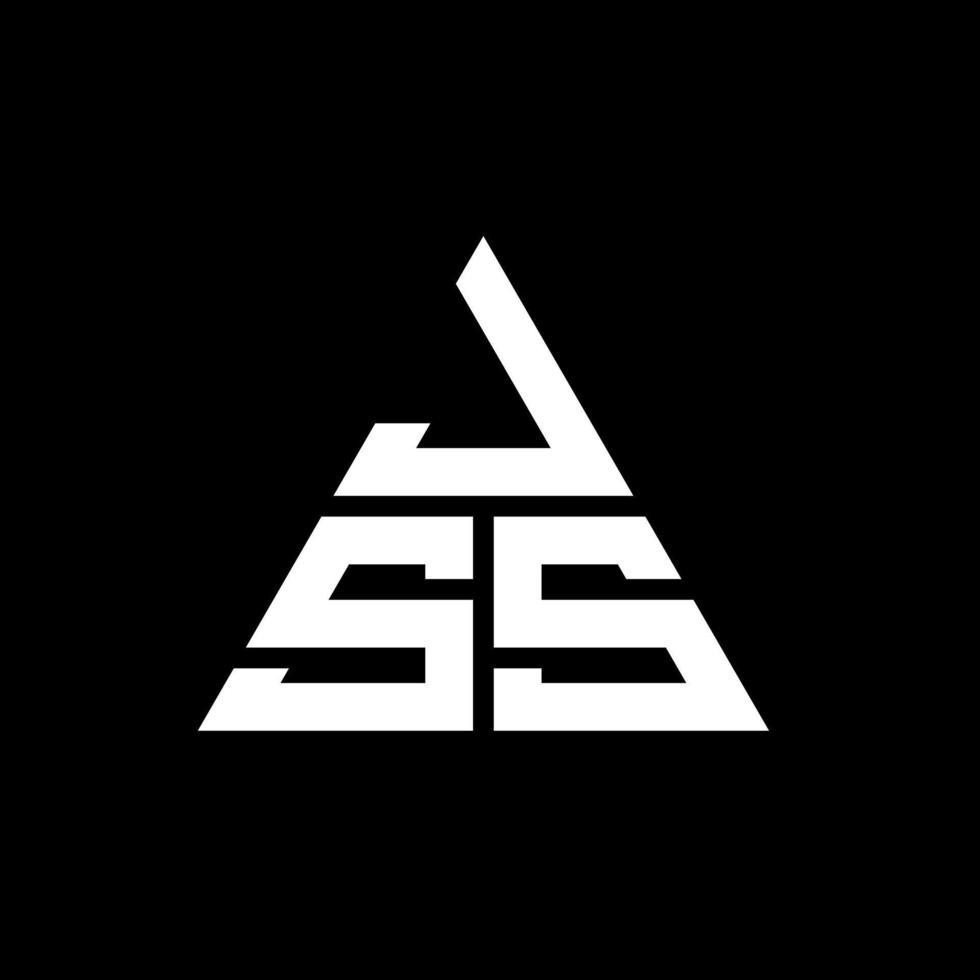 jss Dreiecksbuchstaben-Logo-Design mit Dreiecksform. JSS-Dreieck-Logo-Design-Monogramm. jss-Dreieck-Vektor-Logo-Vorlage mit roter Farbe. jss dreieckiges Logo einfaches, elegantes und luxuriöses Logo. vektor