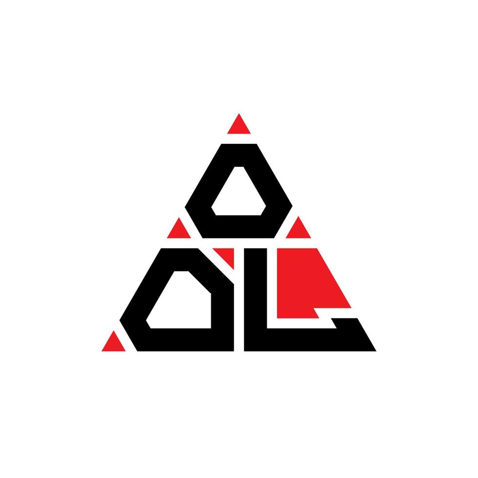 Cooles Dreieck-Buchstaben-Logo-Design mit Dreiecksform. Cooles Dreieck-Logo-Design-Monogramm. ool dreieck vektor logo vorlage mit roter farbe. ool dreieckiges Logo einfaches, elegantes und luxuriöses Logo.