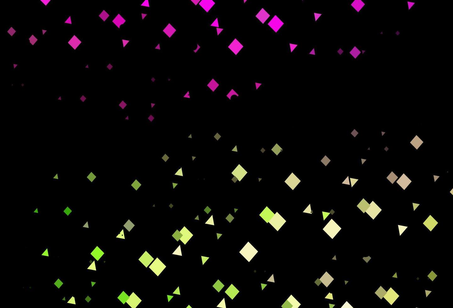 dunkelrosa, grüne Vektortextur im Polystil mit Kreisen, Würfeln. vektor