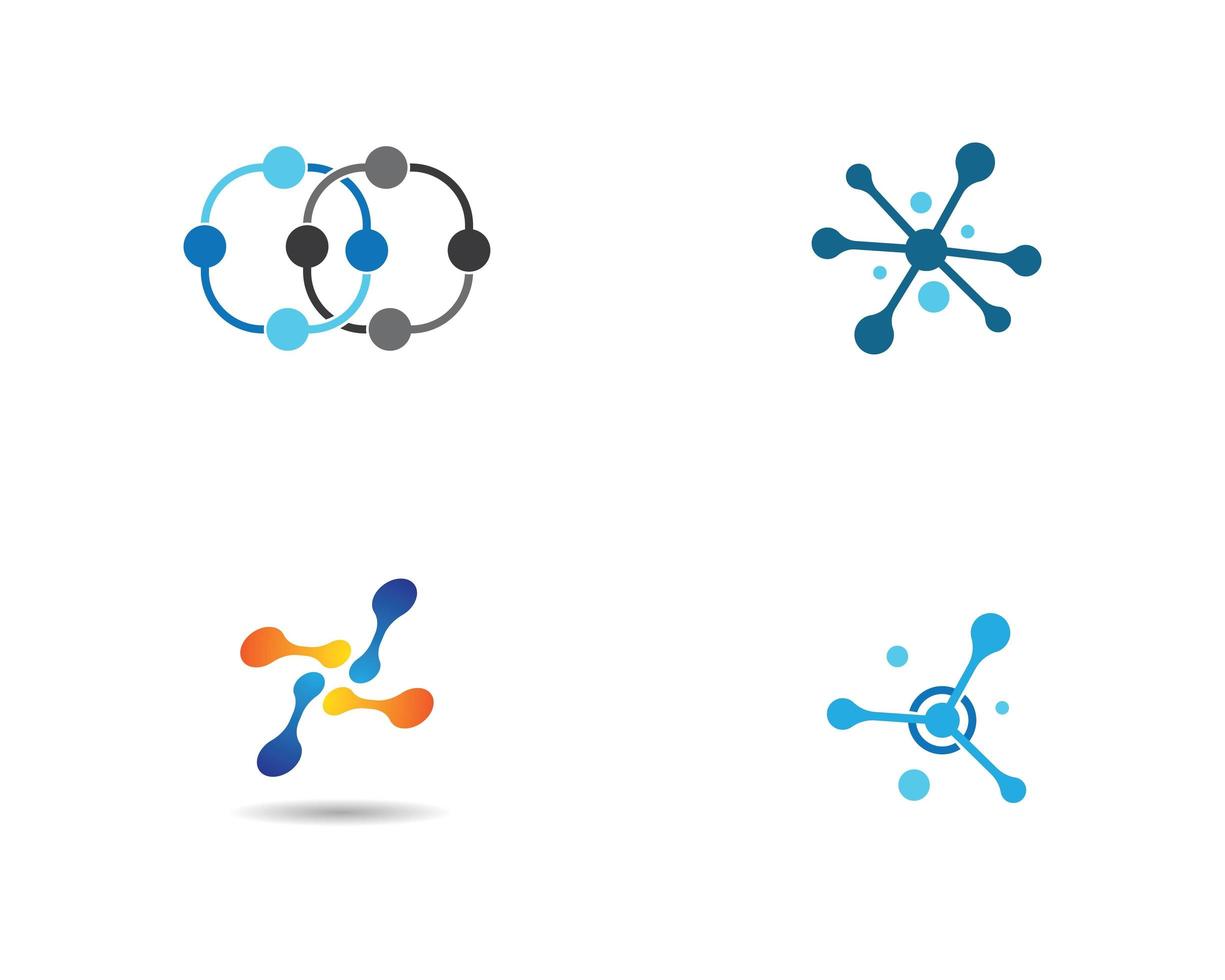 Symbolsatz für molekulare Formen vektor