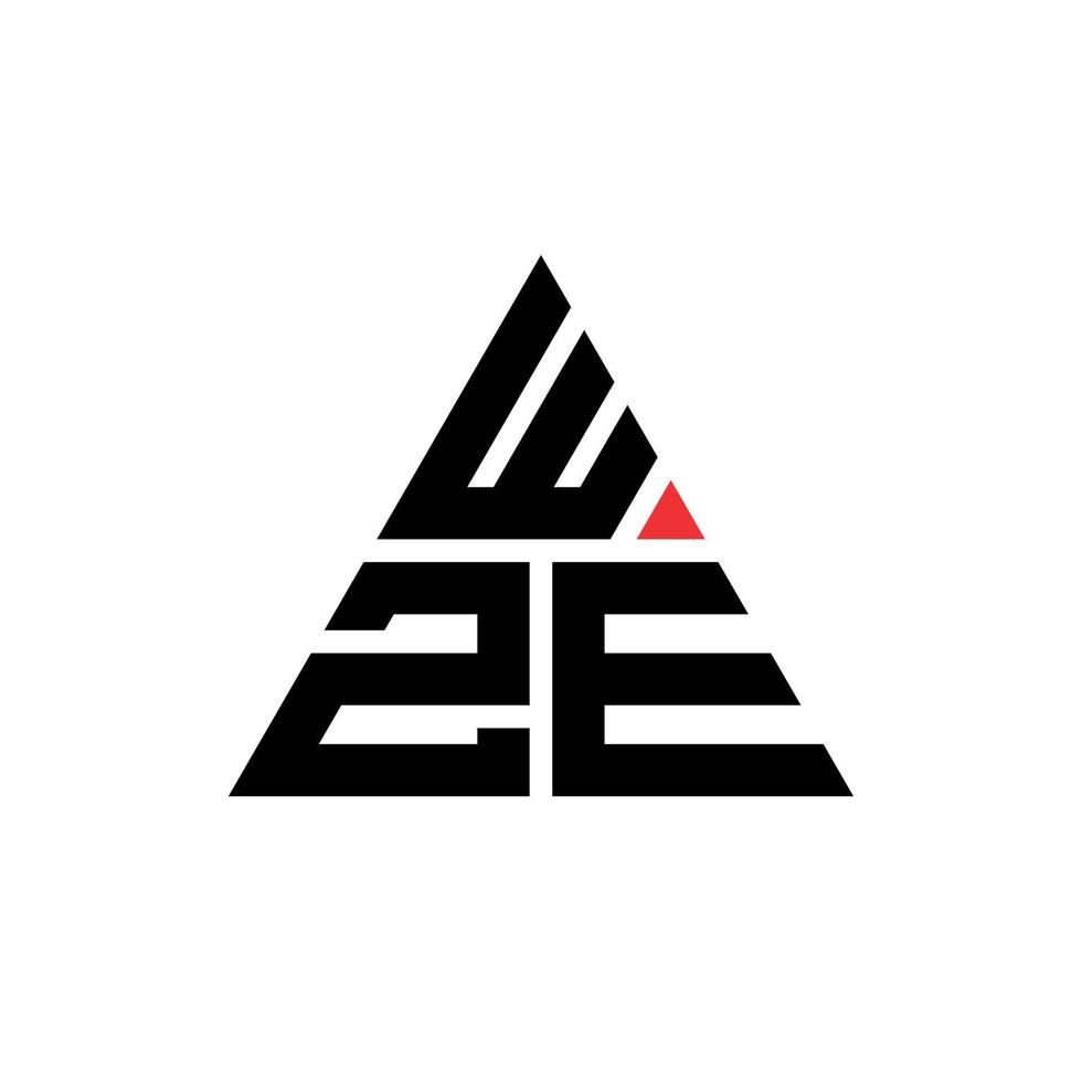 wzd-Dreieck-Buchstaben-Logo-Design mit Dreiecksform. wzd-Dreieck-Logo-Design-Monogramm. wzd-Dreieck-Vektor-Logo-Vorlage mit roter Farbe. wzd dreieckiges Logo einfaches, elegantes und luxuriöses Logo. vektor