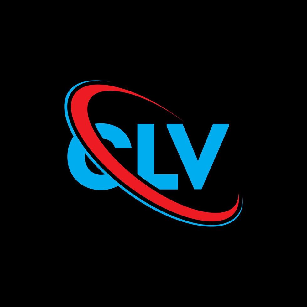 clv-Logo. clv brief. clv-Buchstaben-Logo-Design. clv-Logo mit Initialen, verbunden mit Kreis und Monogramm-Logo in Großbuchstaben. clv typografie für technologie-, geschäfts- und immobilienmarke. vektor