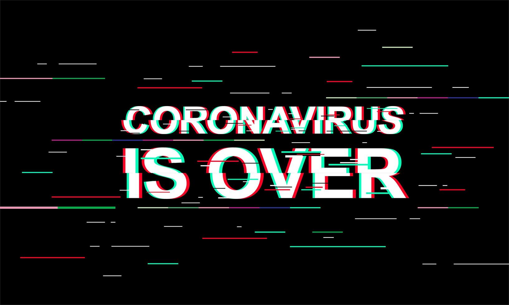 Coronavirus ist über Licht Banner vektor