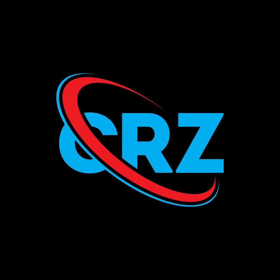 crz-Logo. crz-Brief. crz-Brief-Logo-Design. Initialen crz-Logo verbunden mit Kreis und Monogramm-Logo in Großbuchstaben. crz-typografie für technologie-, geschäfts- und immobilienmarke. vektor