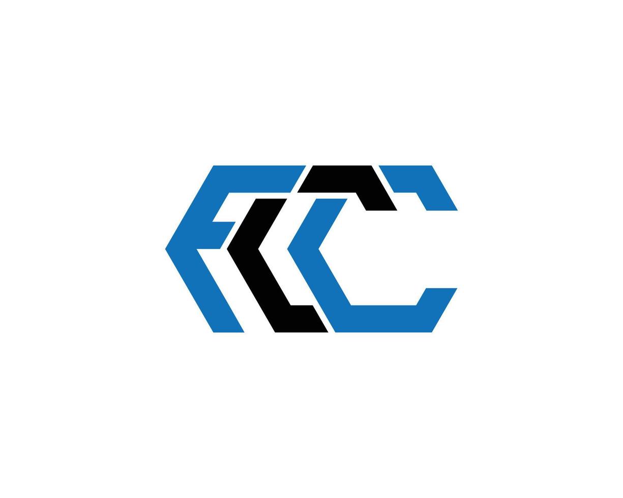 modern bokstav fcc kreativ logotyp ikon design vektor symbol illustration.