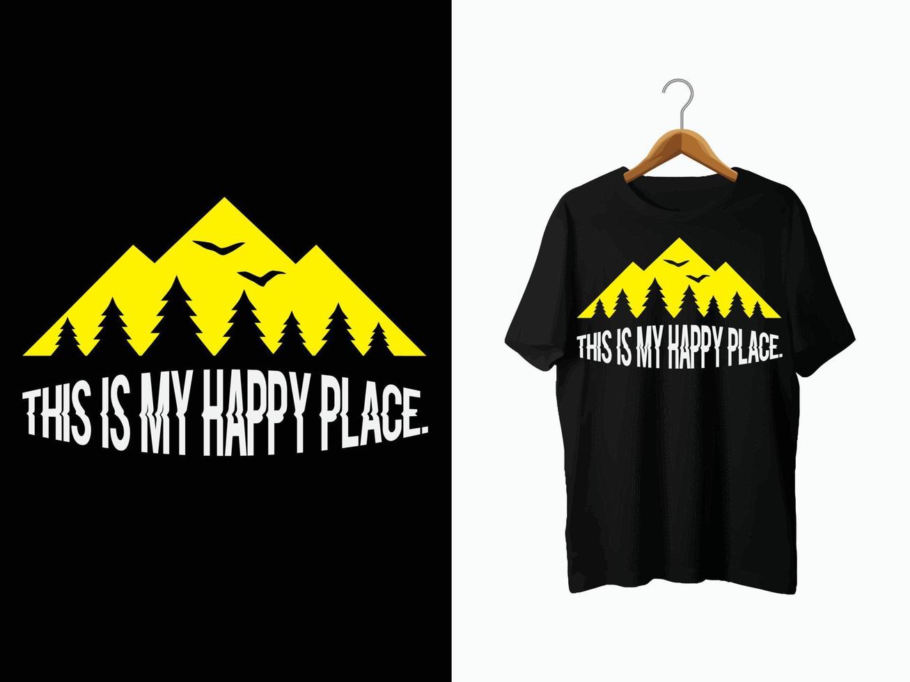 camping t-shirt design. vektor