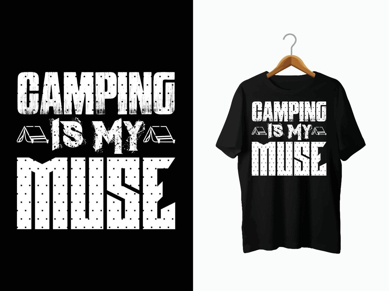 camping t-shirt design. vektor