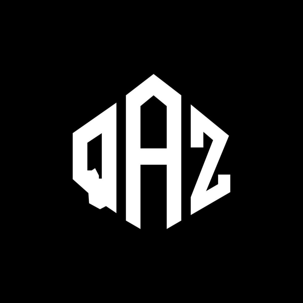 qaz bokstavslogotypdesign med polygonform. qaz polygon och kub form logotyp design. qaz hexagon vektor logotyp mall vita och svarta färger. qaz monogram, affärs- och fastighetslogotyp.