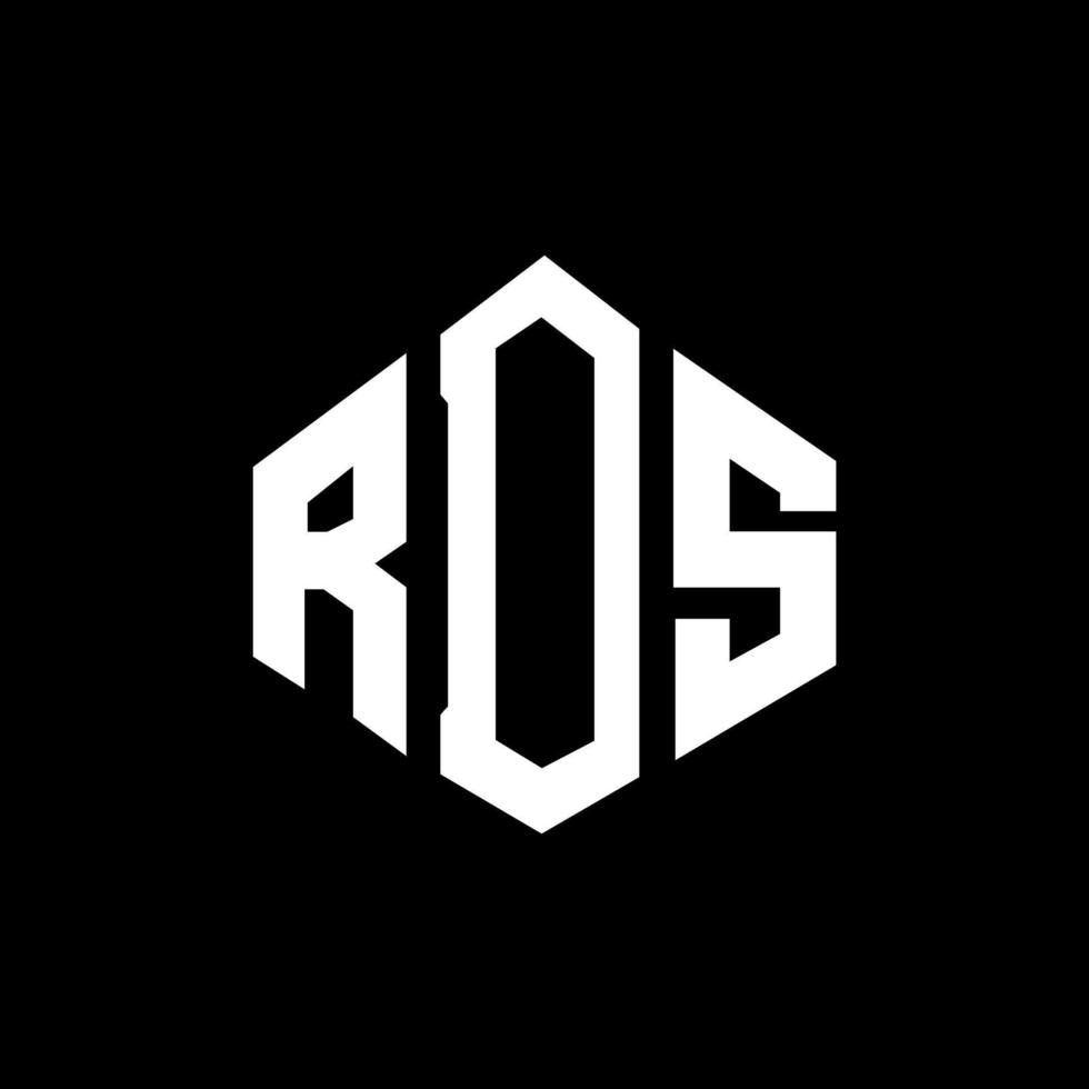 rds-bokstavslogotypdesign med polygonform. rds polygon och kubform logotypdesign. rds hexagon vektor logotyp mall vita och svarta färger. rds monogram, affärs- och fastighetslogotyp.