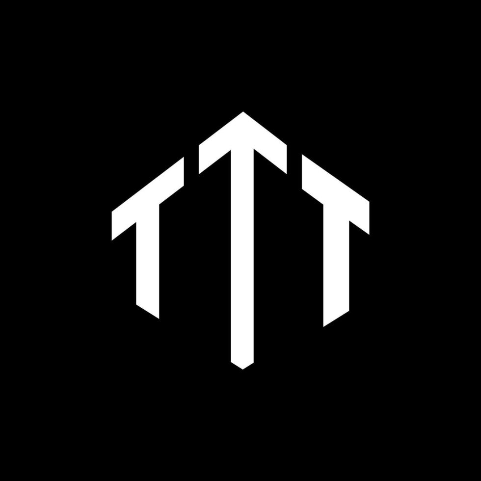 ttt-Buchstaben-Logo-Design mit Polygonform. ttt Polygon- und Würfelform-Logo-Design. ttt Sechseck-Vektor-Logo-Vorlage in weißen und schwarzen Farben. ttt-monogramm, geschäfts- und immobilienlogo. vektor