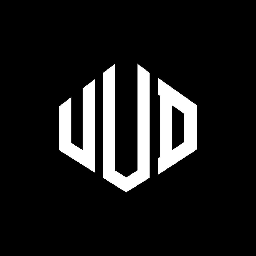 uud-Buchstaben-Logo-Design mit Polygonform. UUD-Polygon- und Würfelform-Logo-Design. uud Sechseck-Vektor-Logo-Vorlage in weißen und schwarzen Farben. uud-monogramm, geschäfts- und immobilienlogo. vektor