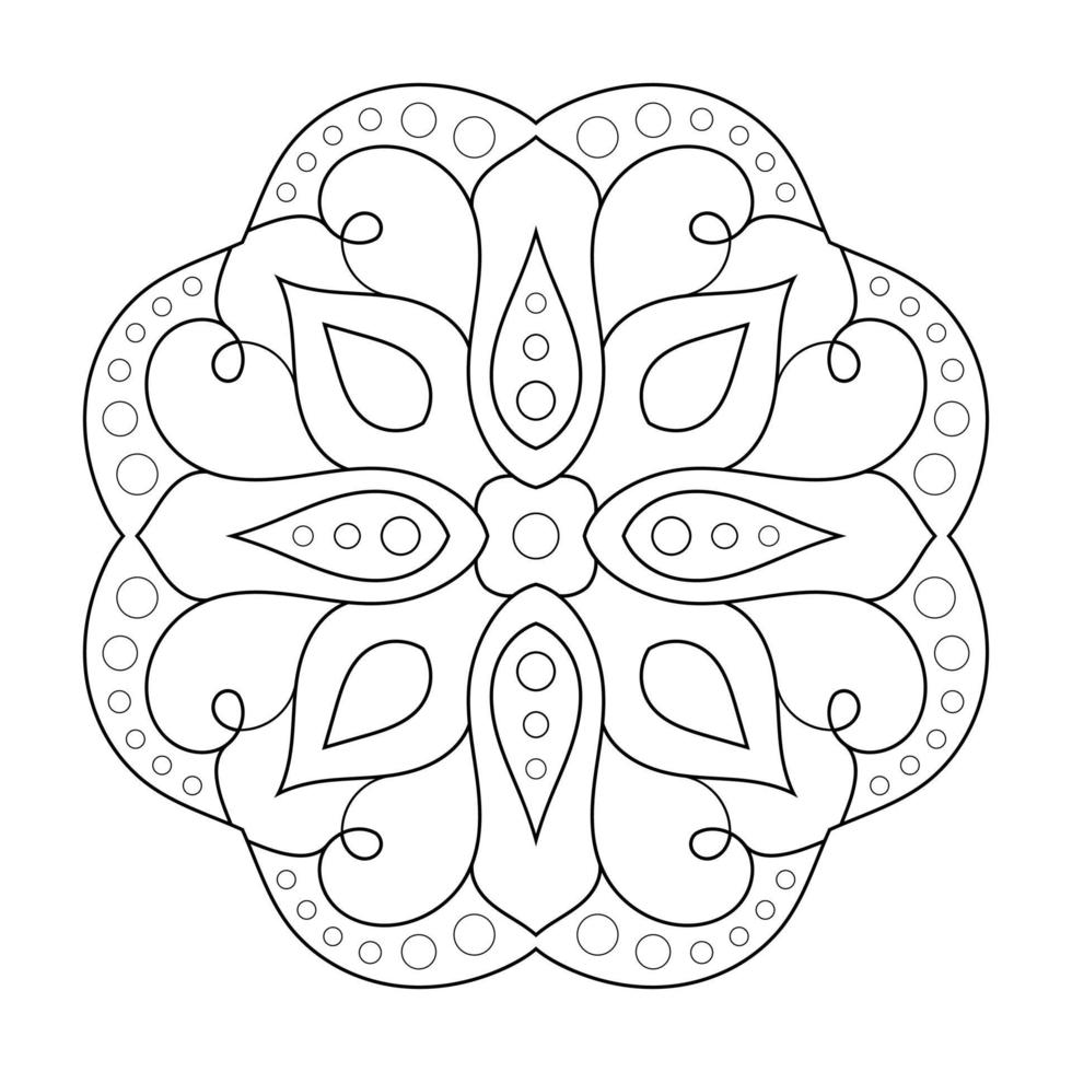 Mandala-Design mit Blumenmuster im arabischen ethnischen Arabesken-Stil vektor