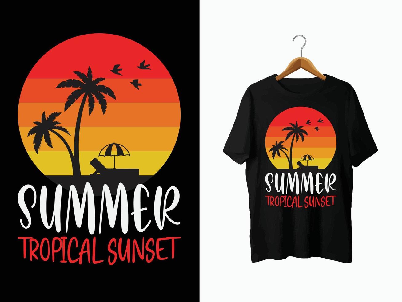 Sommer-T-Shirt-Design. vektor