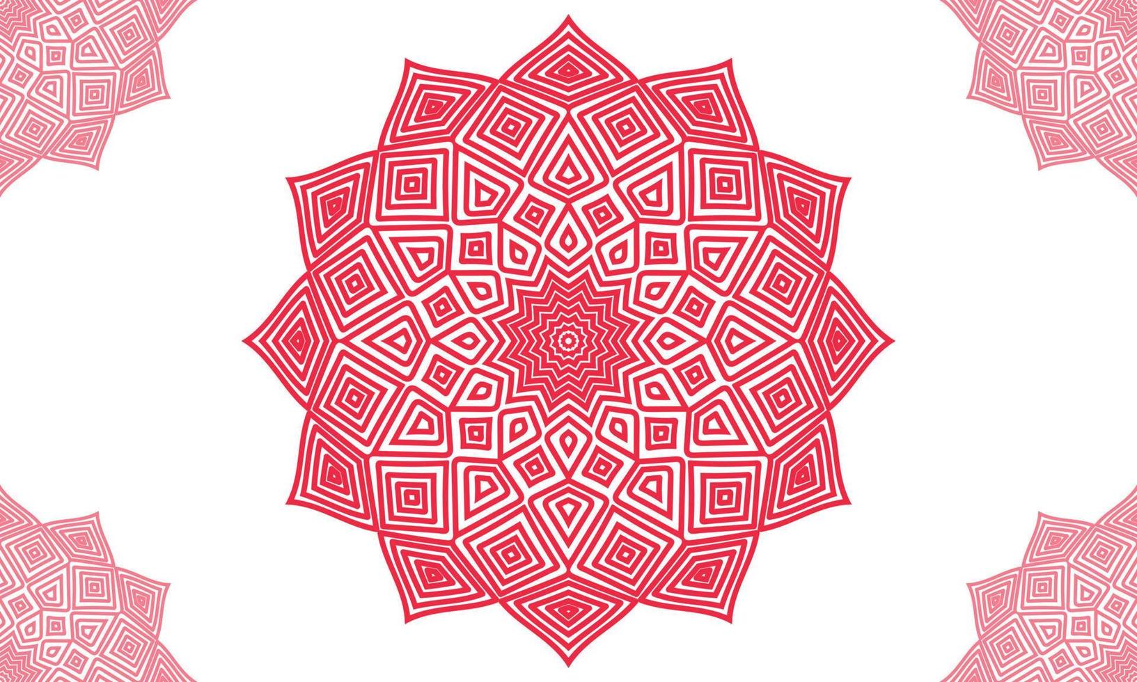 Mandala-Muster-Design. geometrisches Musterdesign. pastellfarbenes Mandala vektor