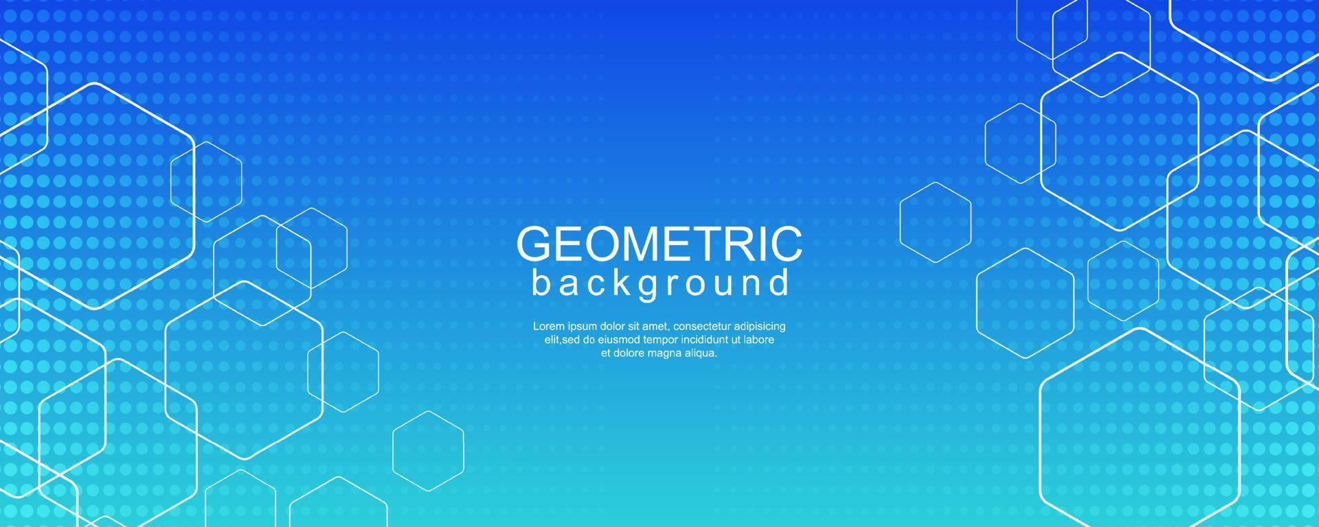 minimaler geometrischer hintergrund mit dynamischen sechsecklinien und halbtonpunkten vektor