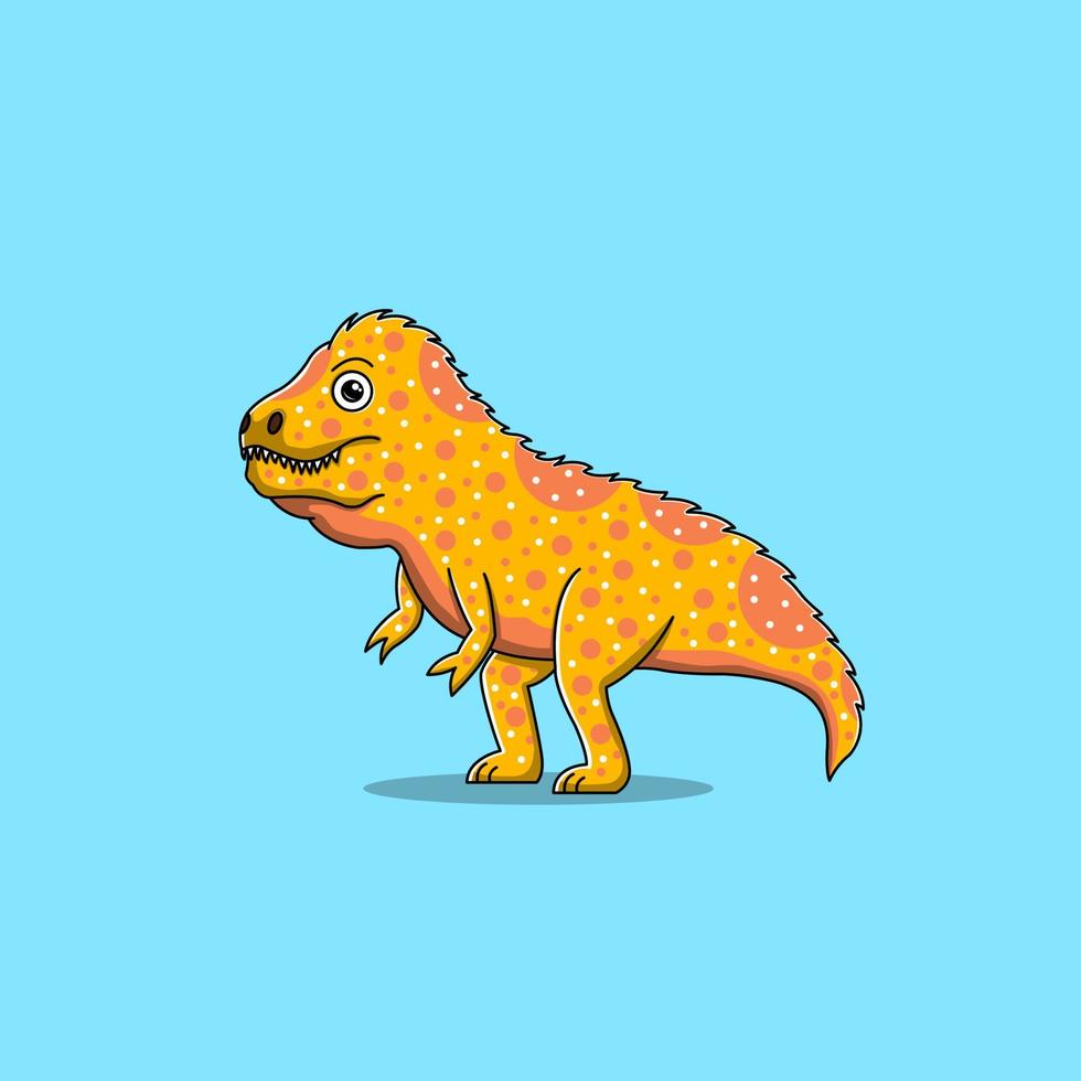 söt baby tyrannosaurus seriefigur illustration vektor