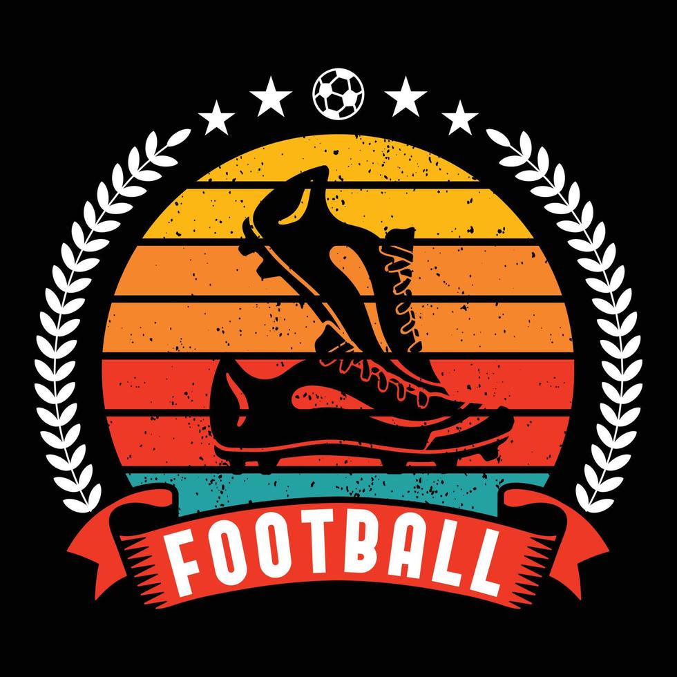 fotboll t-shirt design vektor