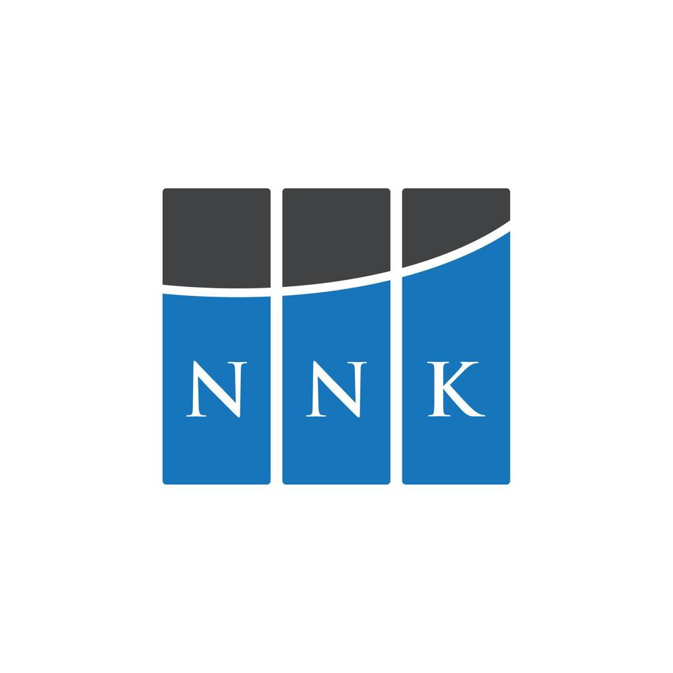 nk-Buchstaben-Logo-Design auf weißem Hintergrund. nnk kreative Initialen schreiben Logo-Konzept. nk-Briefgestaltung. vektor