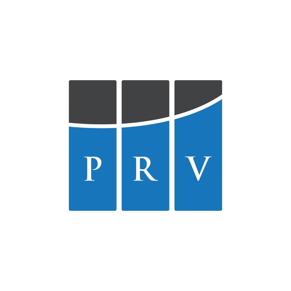 prv-Brief-Logo-Design auf weißem Hintergrund. prv kreatives Initialen-Brief-Logo-Konzept. prv Briefgestaltung. vektor