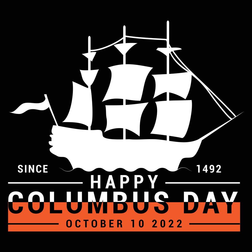 columbus t-shirt design vektor