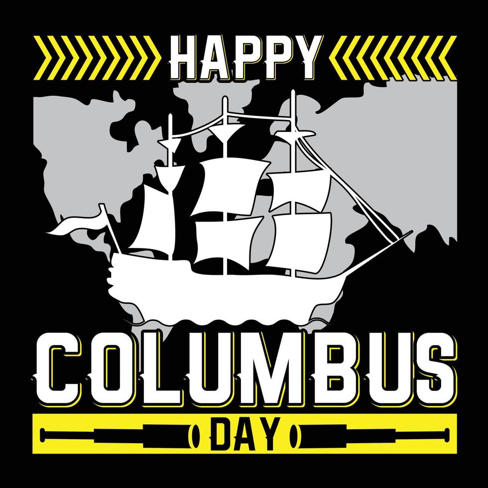 columbus t-shirt design vektor