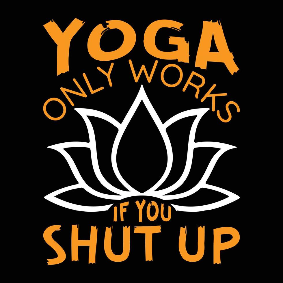 Yoga-T-Shirt-Design vektor