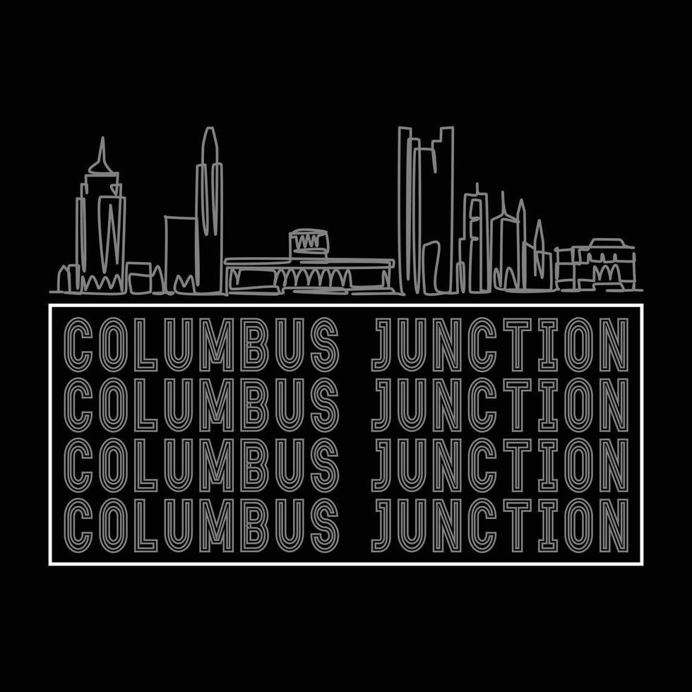 Columbus-Tag-T-Shirt-Design vektor