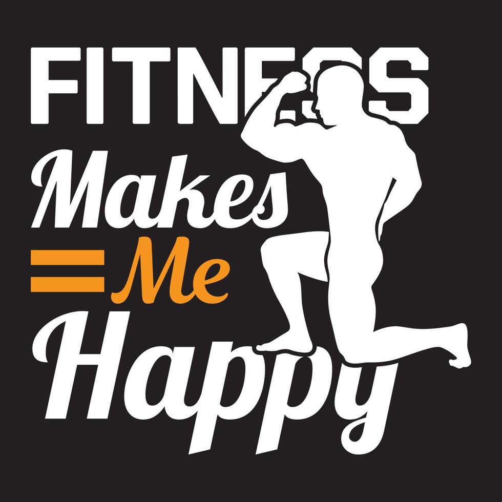 Fitness-T-Shirt-Design vektor