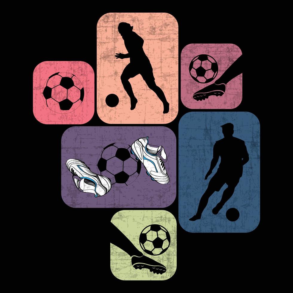 Fußball-T-Shirt-Design vektor