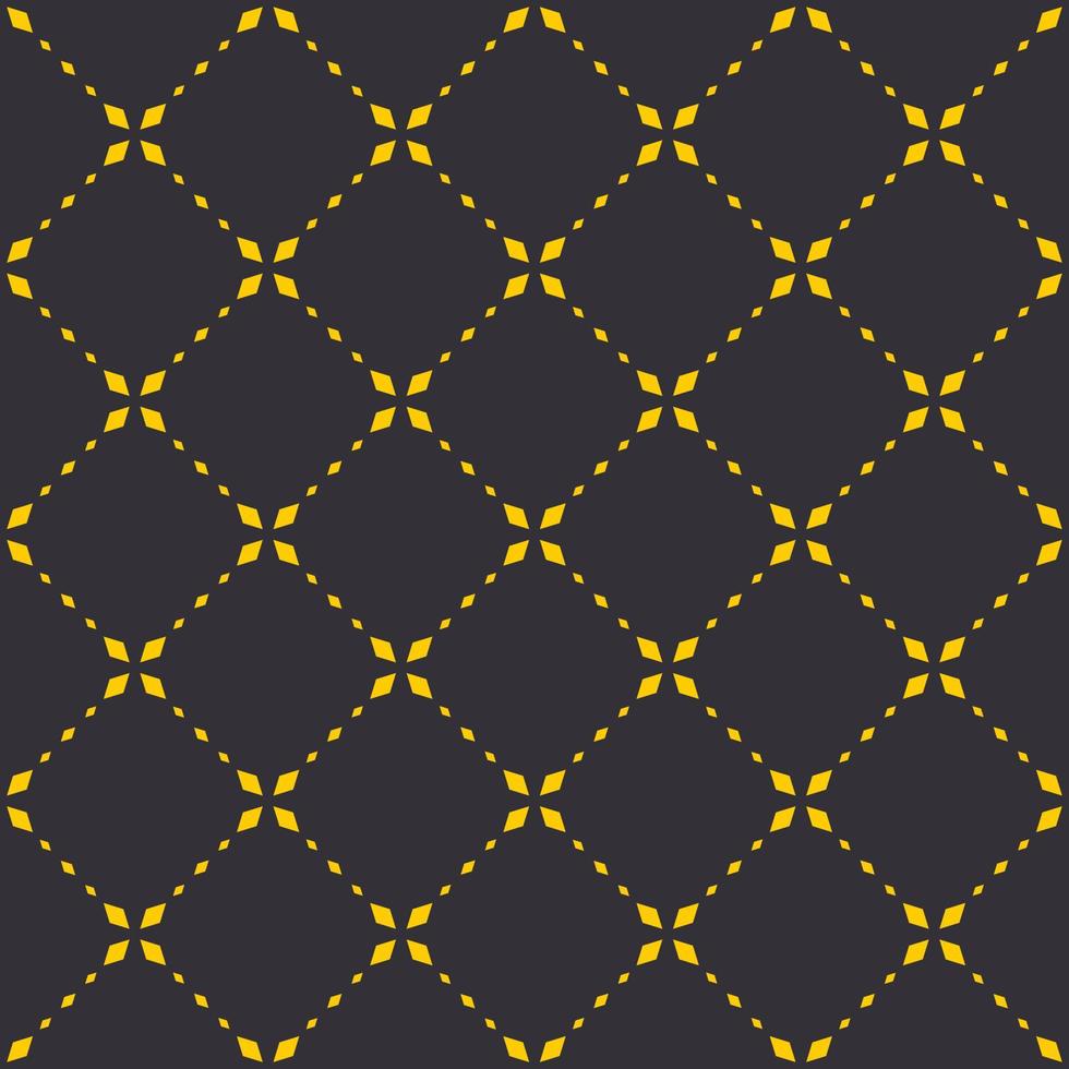 nahtloses muster minimalistisches goldenes blumenmuster. einfacher geometrischer hintergrund der blume vektor